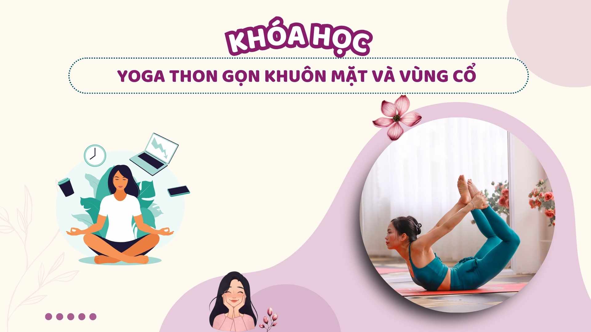 Yoga thon gọn khuôn mặt và vùng cổ