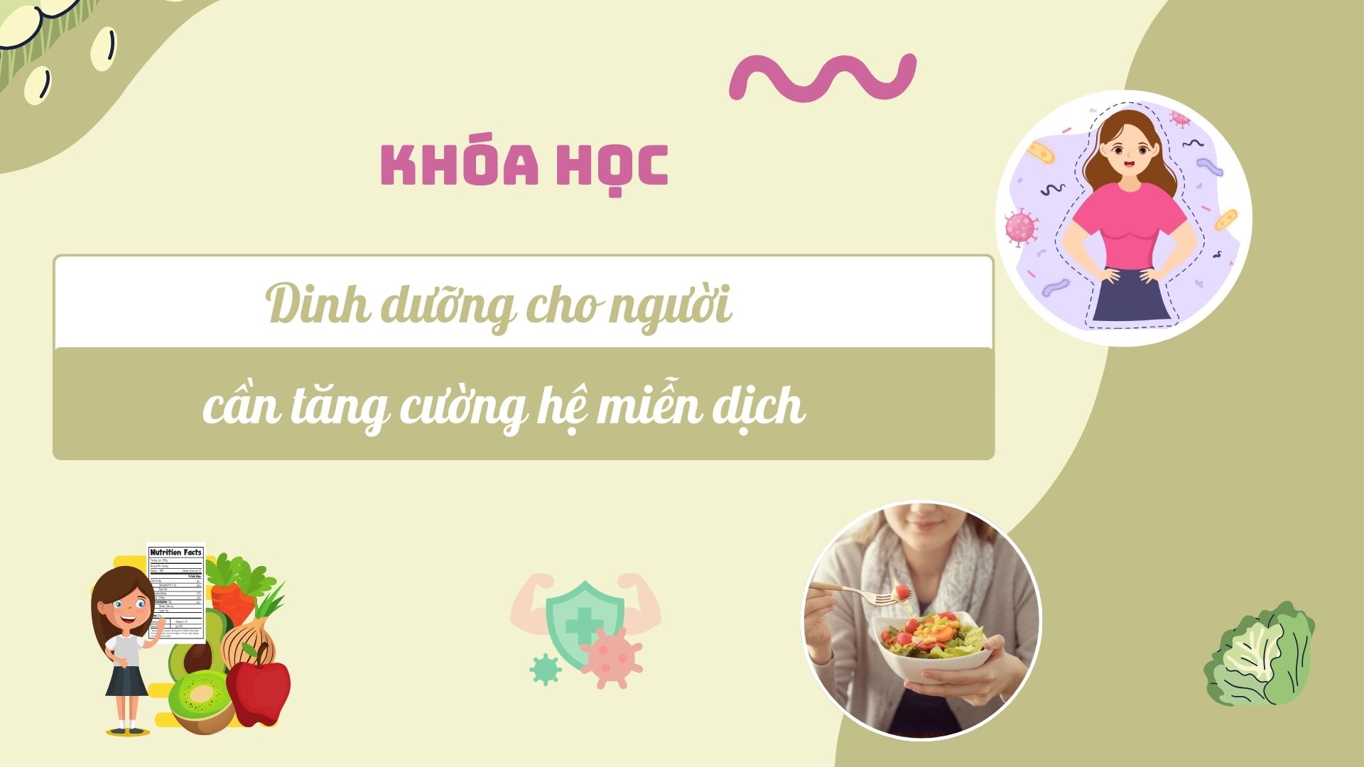 Dinh dưỡng cho người cần tăng cường hệ miễn dịch