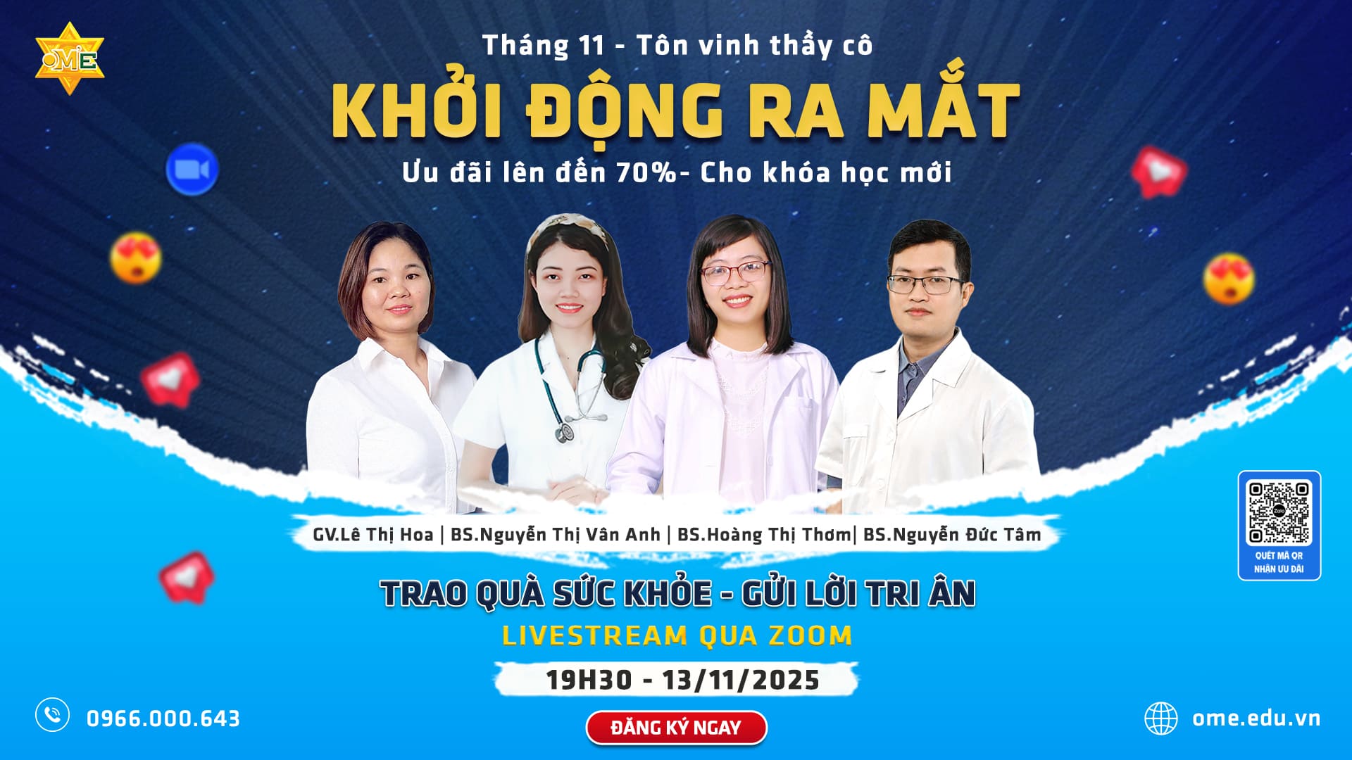 LỄ HỘI RA MẮT KHÓA HỌC THÁNG 11 – LIVESTREAM KHỞI ĐỘNG THÁNG TRI ÂN